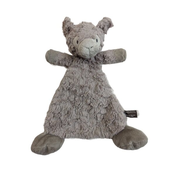 DEMDACO  sheep lamb lovey  plush toy stuffed animal 14 inch gray  rattle - Picture 2 of 9